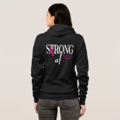 STRONG af...Breast Cancer Hoodie (Achterkant volledig)