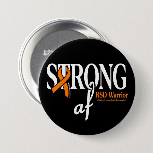 STRONG af...RSD-Button Ronde Button 7,6 Cm (Voorkant /achterkant)
