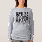 STRONG ALS MOEDERdolmannetje T-shirt (Voorkant)