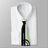 STRONG ART DECO LIME GREEN door Slipperywindow Stropdas (Gebonden)