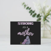 Strong As A Mother Feestdagenkaart (Staand voorkant)