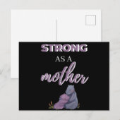Strong As A Mother Feestdagenkaart (Voorkant / Achterkant)