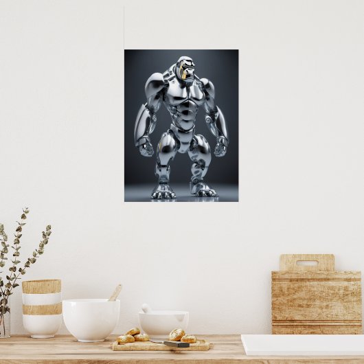 Strong-as-Steel Ape Poster (Keuken)