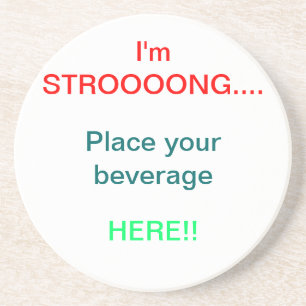 STRONG Beverage Holder Zandsteen Onderzetter
