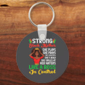 Strong Black Mother Queen African American History Sleutelhanger (Voorkant)