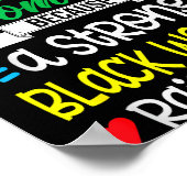 Strong Black Woman Raised Me Girl Melanin Tee Chri Poster (Hoek)