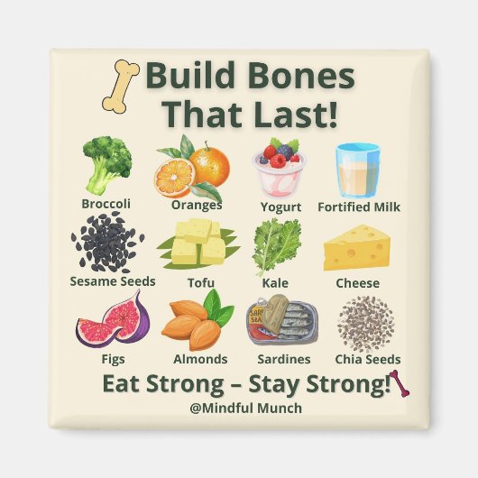 Strong Bones Fridge Magnet (Voorkant)