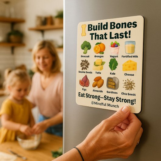 Strong Bones Fridge Magnet
