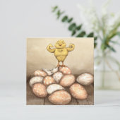 Strong Chick Card Bedankkaart (Staand voorkant)