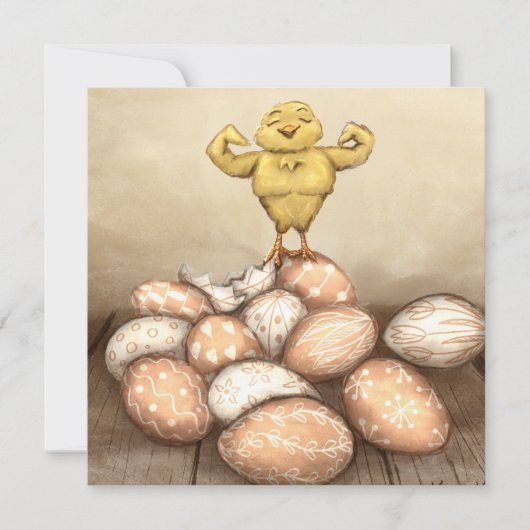 Strong Chick Card Bedankkaart (Voorkant)