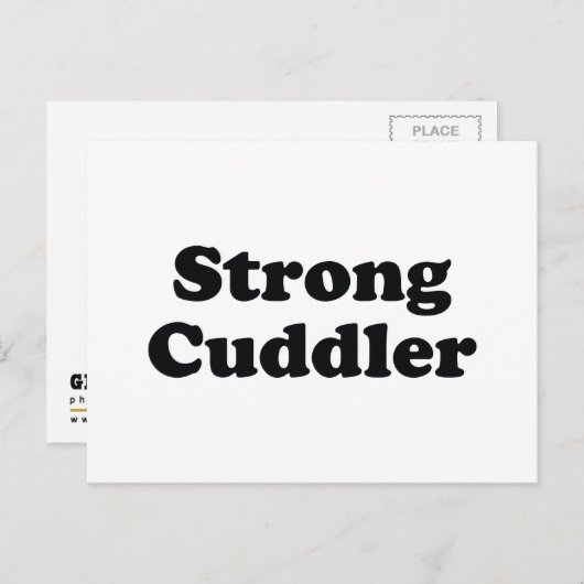 Strong Cuddler Briefkaart (Voorkant / Achterkant)
