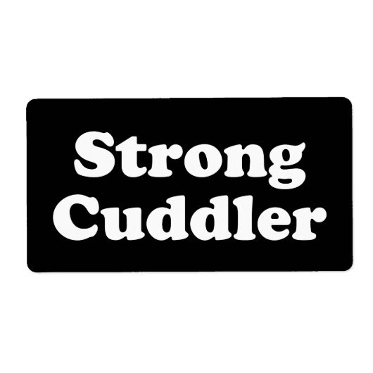 Strong Cuddler Etiket (Voorkant)