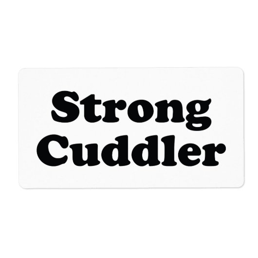 Strong Cuddler Etiket (Voorkant)