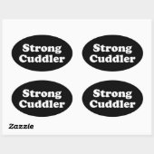 Strong Cuddler Ovale Sticker (Vel)