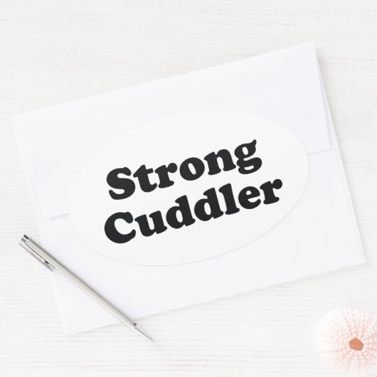 Strong Cuddler Ovale Sticker (Envelop)