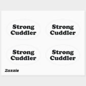 Strong Cuddler Ovale Sticker (Vel)