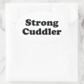 Strong Cuddler Ovale Sticker (Tas)