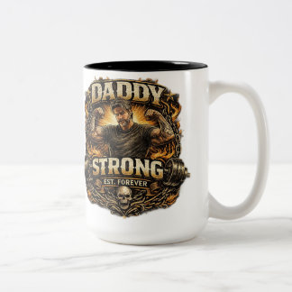 Strong Dad Vintage Gym Father Coffee Mug Funny Fat Tweekleurige Koffiemok