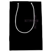 STRONG&GENTLE(ブラック)   ミディアムペーパーバッグ MEDIUM CADEAUZAKJE (Voorkant)