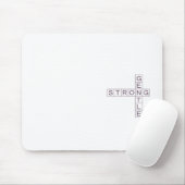 STRONG＆GENTLE（ホワイト）   マウスパッド MUISMAT (Met muis)