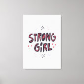Strong Girl Canvas Afdruk (Voorkant)