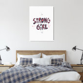 Strong Girl Canvas Afdruk (Insitu (Slaapkamer))