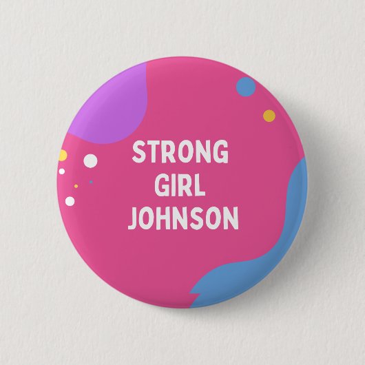 Strong Girl Johnson Button (Voorkant)