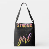 Strong Girl Pastel Star Crossbody Tas (Achterkant)