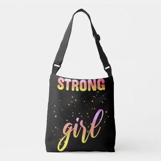 Strong Girl Pastel Star Crossbody Tas (Voorkant)