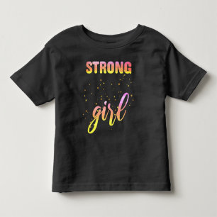 Strong Girl Pastel Star Kinder Shirts