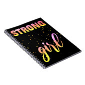 Strong Girl Pastel Star Notitieboek (Rechterzijde)