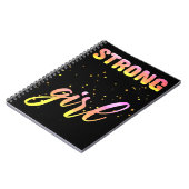 Strong Girl Pastel Star Notitieboek (Linkerzijde)