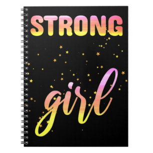 Strong Girl Pastel Star Notitieboek