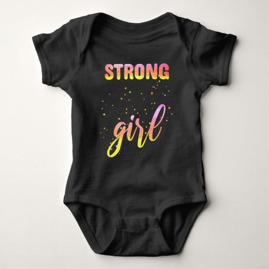 Strong Girl Pastel Star Romper (Voorkant)