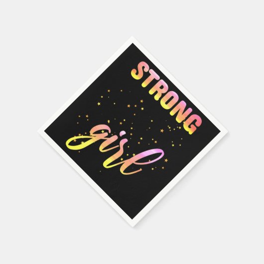 Strong Girl Pastel Star Servet (Hoek)
