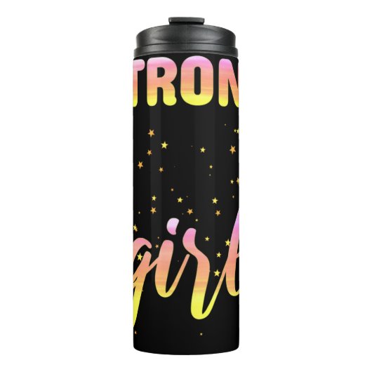 Strong Girl Pastel Star Thermosbeker (Voorkant)
