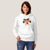 Strong Girl Power - Gewichtheffen Hoodie (Voorkant volledig)