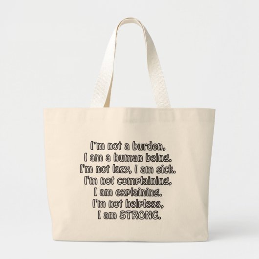Strong Grote Tote Bag (Voorkant)