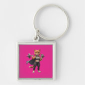 Strong Gym Cat Weightlifting Keychain (Voorkant)