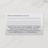 Strong Heart Visitekaartje (Achterkant)