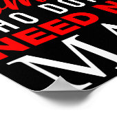 Strong Independent Woman Who Don't Need No Man - F Poster (Hoek)