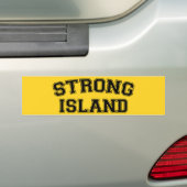 Strong Island, NYC, Verenigde Staten Bumpersticker (Op auto)