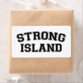 Strong Island, NYC, Verenigde Staten Etiket (Insitu)