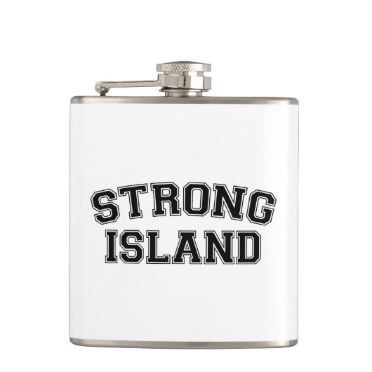 Strong Island, NYC, Verenigde Staten Heupfles (Voorkant)