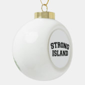 Strong Island, NYC, Verenigde Staten Keramische Bal Ornament (Links)