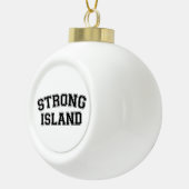 Strong Island, NYC, Verenigde Staten Keramische Bal Ornament (Rechts)
