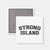 Strong Island, NYC, Verenigde Staten Magneet (Voorkant / Achterkant)