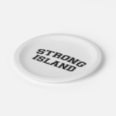 Strong Island, NYC, Verenigde Staten Papieren Bordje (Gekanteld)