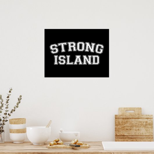 Strong Island, NYC, Verenigde Staten Poster (Keuken)