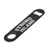 Strong Island, NYC, Verenigde Staten Speed Flessenopener (Voorkant Gekanteld)